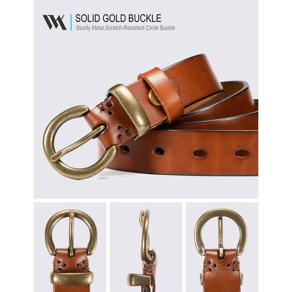Full Grain Leather Belt For Women,1.1\